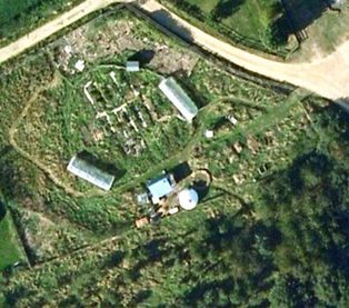 Aerial view of the site for the Celestial Garden